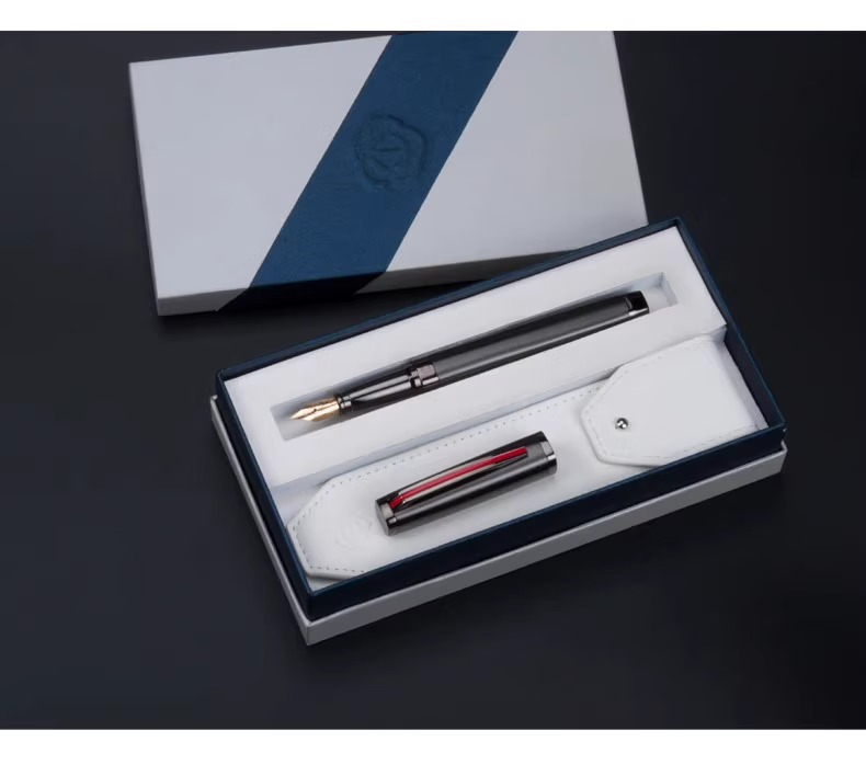 HERO Premium Collector's Fountain Pen, 18K High-End Gold Nib, Signature Pen, Luxury Business Office Gift, Light Luxury National Day Birthday Present, 2190 1
