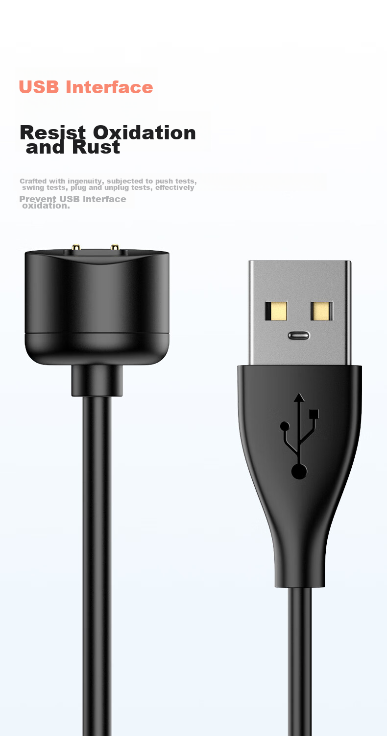CangHua Compatible Charging Cable for Xiaomi Band 7/7 NFC/6/6 NFC/5/5 NFC, Smart Fitness Tracker Magnetic Fast-Charging Dock 10