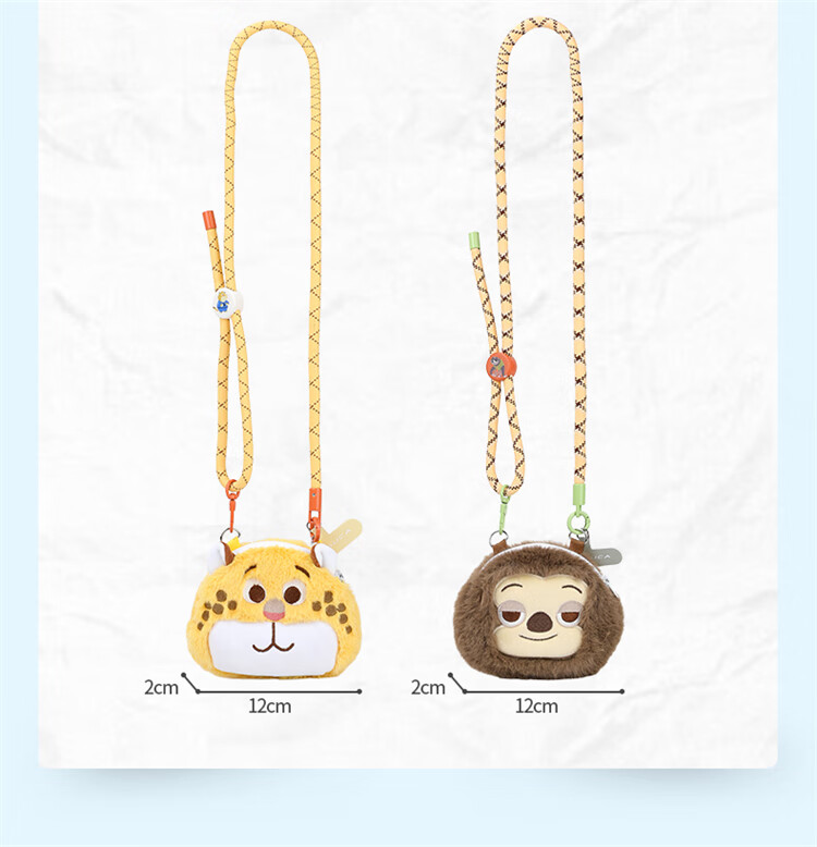 Disney Phone Lanyard Bag, Small Coin Purse, Cartoon Plush Earphone Holder, Phone Crossbody Strap 9