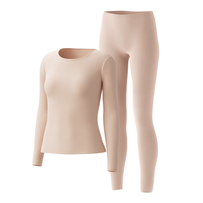 HLA Little Fire Air8 Thermal Underwear Unisex Double-Sided Fleece 180g 10A Antibacterial Heating Lightweight Underwear Set