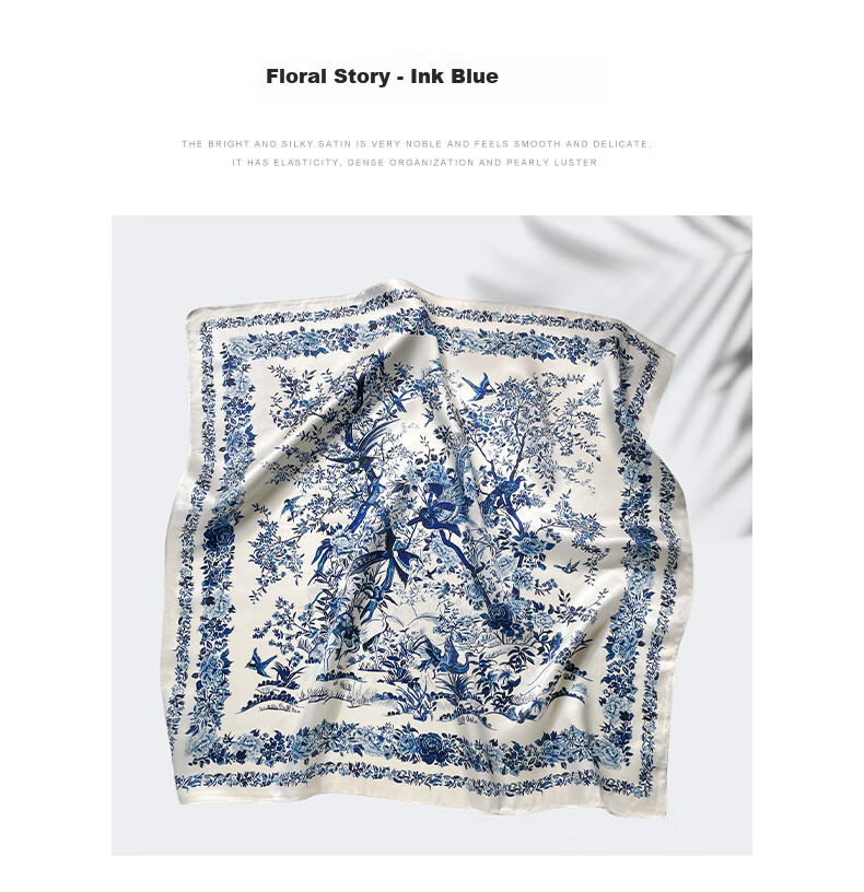 Hangsilu Silk Scarf for Women, Mulberry Silk Square Scarf, Fashionable Neck Scarf, Birthday Gift, Mid-Autumn Festival Gift for Mom, Elders And Teachers 15