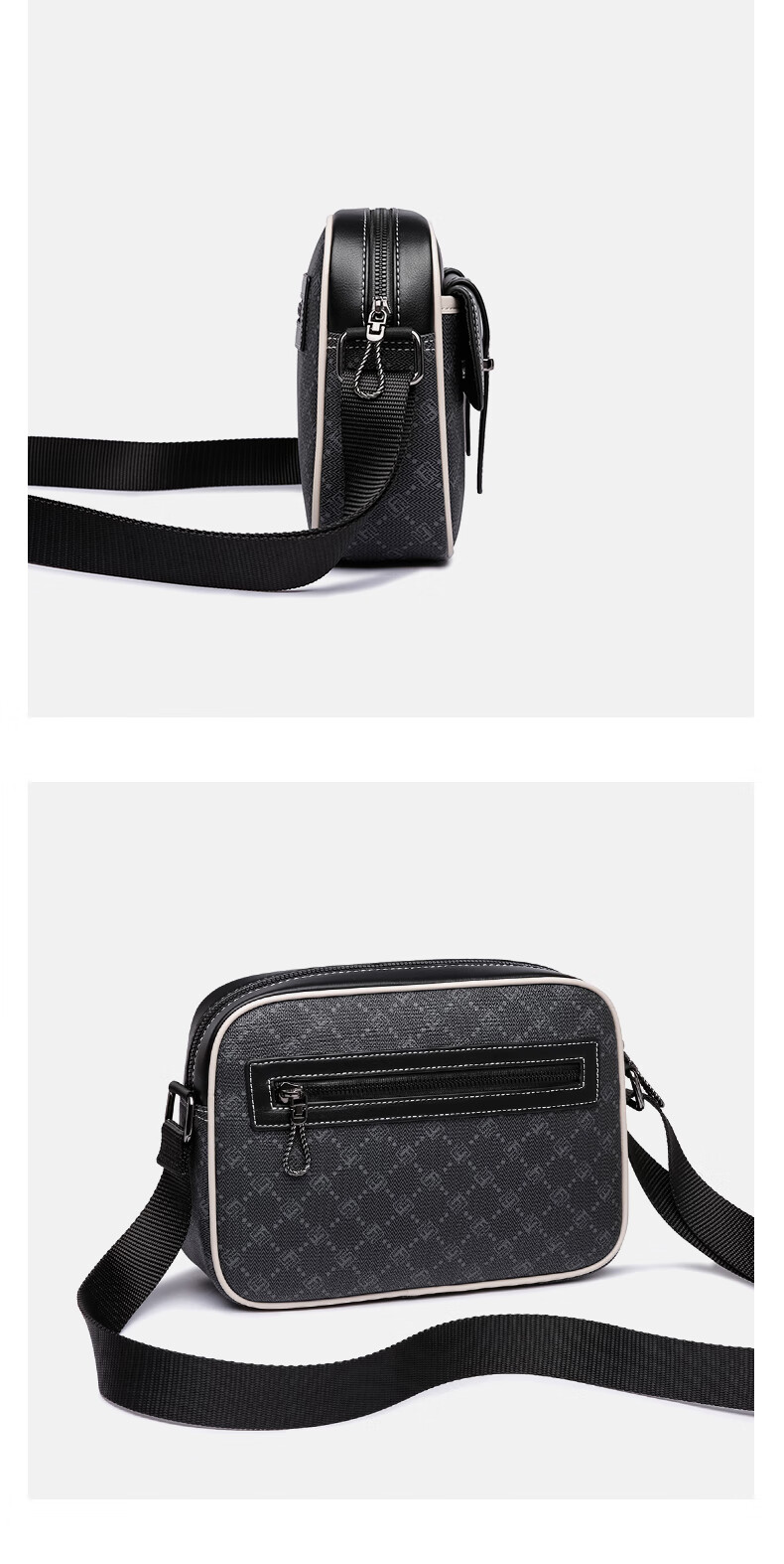 MARK FAIRWHALE Men's Shoulder Crossbody Bag Commuter Chest Bag Fits iPad Casual Fashion Trendy Travel Bag 9