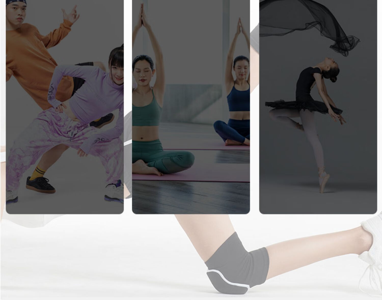 Langsha Sports Knee Pads Thick Sponge Breathable Comfortable Warm Knee Protection for Dance Fitness Men and Women 3
