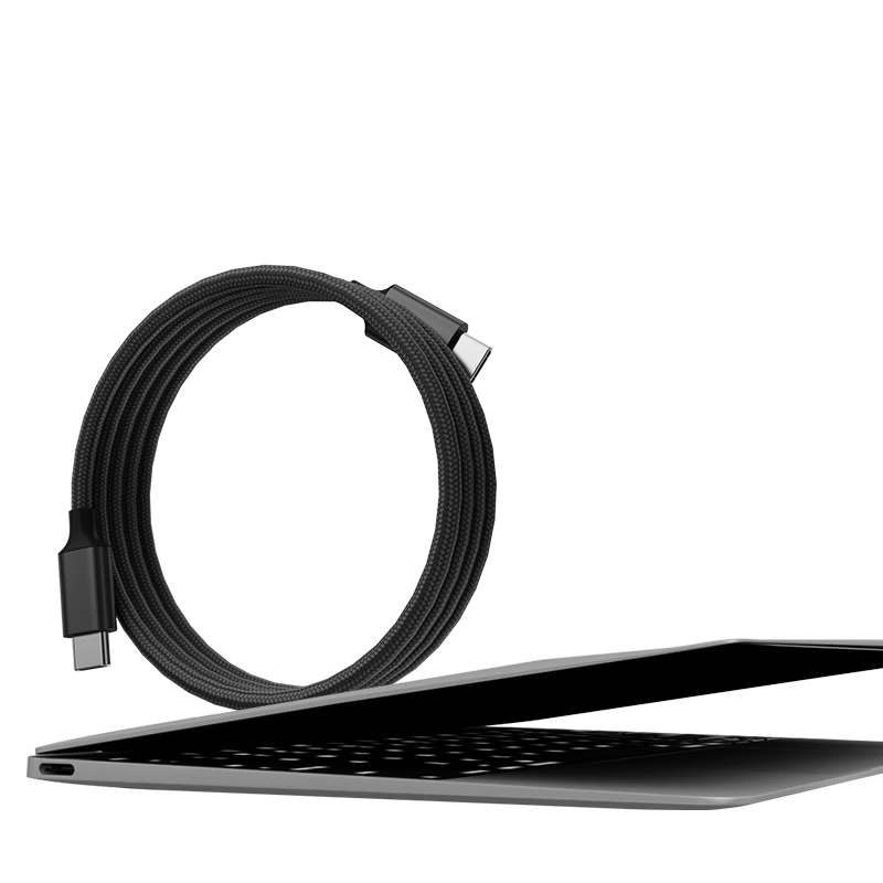 JD Original PD240W Magnetic Data Cable, Type-C for Apple 18/17/16 Charging, Braided Cable, Fast Charging, Car Charger, 1 Meter, Suitable for Apple Tablets And Laptops, Huawei, Starry Black