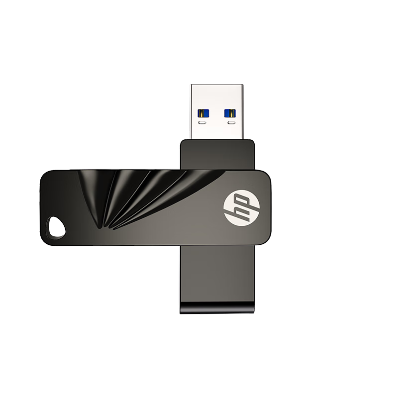 HP 128GB USB 3.2 762W Metal Rotating High-Speed USB Flash Drive Lightweight Portable Large Capacity USB Drive for Study Office Bidding Computer Car Use