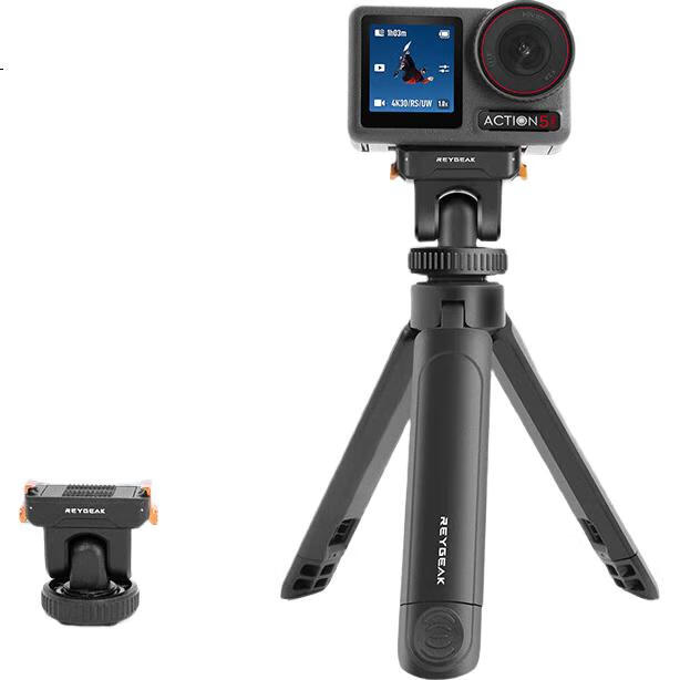 Штатив REYGEAK Mini Desktop Tripod, портативный для камер, для DJI Pocket 3/Action 5 Pro 4 3, стабилизатор, ручной кронштейн