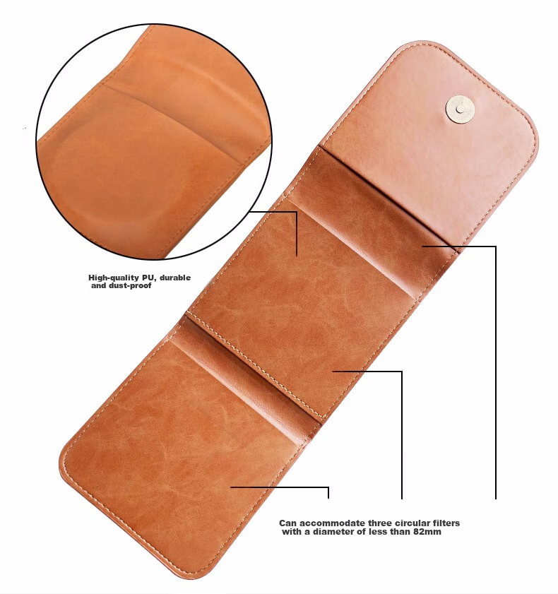 Kase UV Filter Case, Lens Bag, Can Hold Round Filters, Storage Pouch, Filter Pouch, Filter Storage Case (Three-Piece Storage) 2