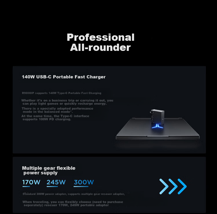 Lenovo Savior R9000P AI Yuanqi Gaming Laptop (AMD Ryzen 9 8945HX, 32GB RAM, 1TB Storage, RTX5060, 2.5K 240Hz Display, Black) with Subsidy 10