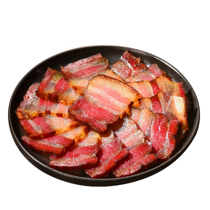 蜀腊人家老腊肉四川风味特产柴火烟熏川式老熏五花肉年货送礼烹饪食用496g