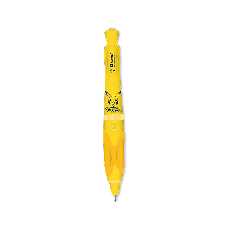 M&G Stationery Ergonomic Student Mechanical Pencil, 2.0mm, Exam Writing, Non-Slip, Anti-Breakage, Grip-Firm, Pokemon Series, 1 Piece, QMPK6003A