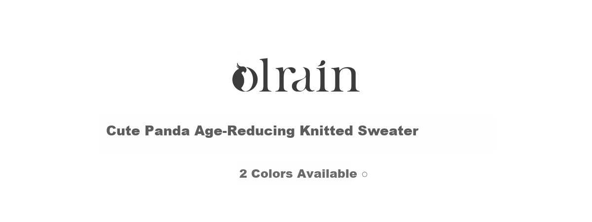 Oulain Elegant Short-Sleeve Knit Top for Women, Spring And Summer Fun Panda Pullover Sweater, Light Gray, L 1
