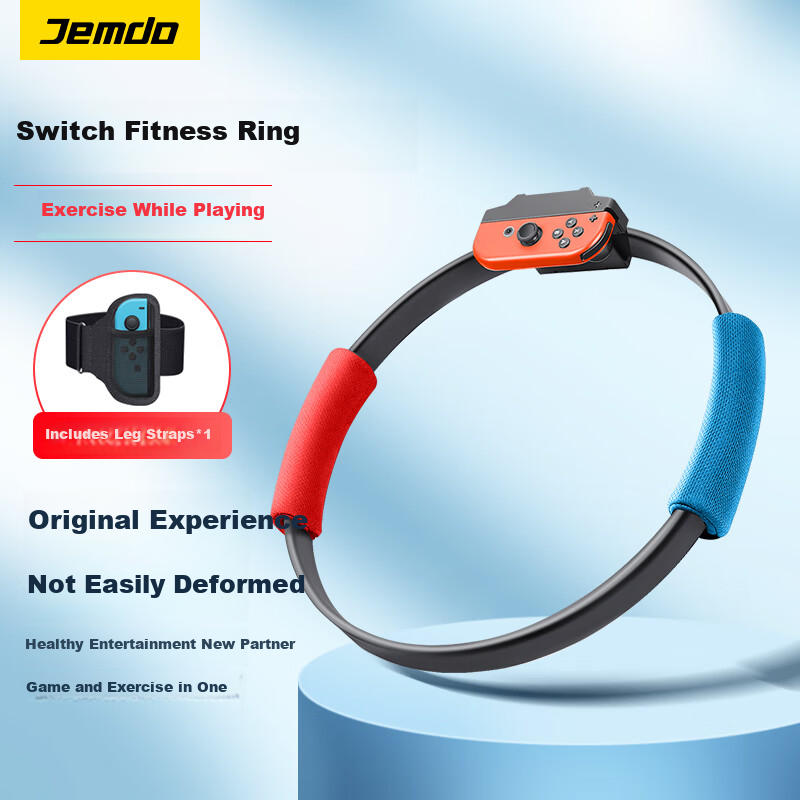 Jemdo Fitness Accessories for Nintendo Switch 2nd Generation, Adventure Storage Bag, Fitness Game Set, Complete Package for NS Fitness Pilates Ring, OLED Exercise Ring, Leg Strap