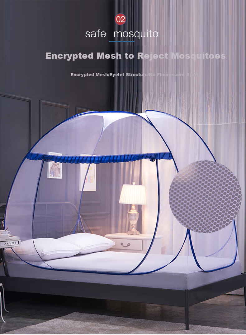 KING SHORE Mongolian Mosquito Net, Single Student Foldable No-Installation Fall-Proof Mosquito Net, 0.9 Meter, [Suitable for Bunk Beds] 2