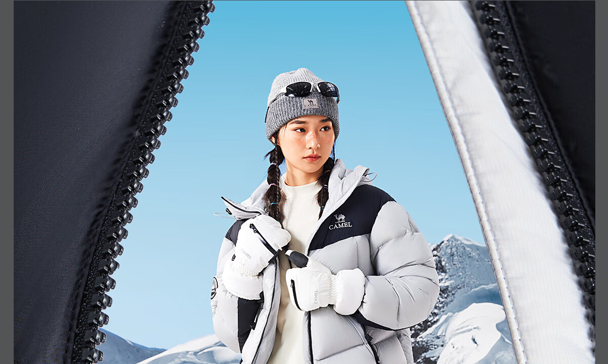 CAMEL Flame Mountain PRO Goose down Jacket, Dilire Hotba's Style, for Men And Women, Winter Thickened Couple's down Coat, M35CR07101A 2