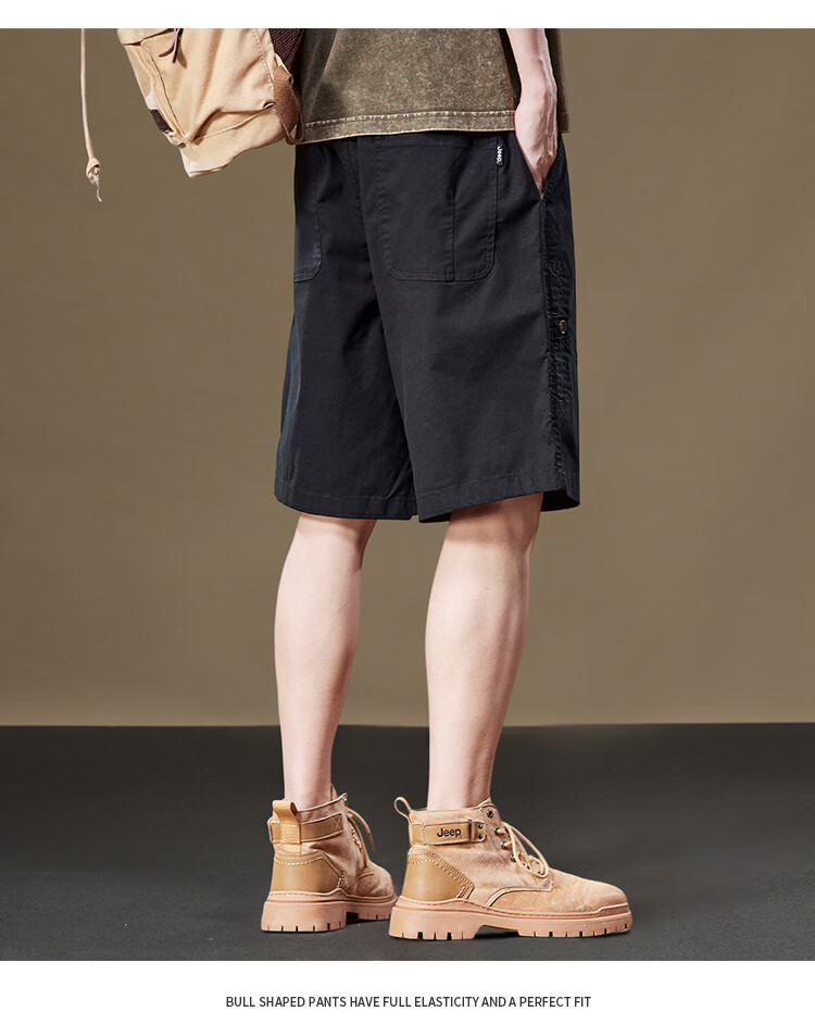 JEEP High-Quality Casual Five-Point Shorts for Men, Summer 2026 Lightweight Mid-Length Pants 6