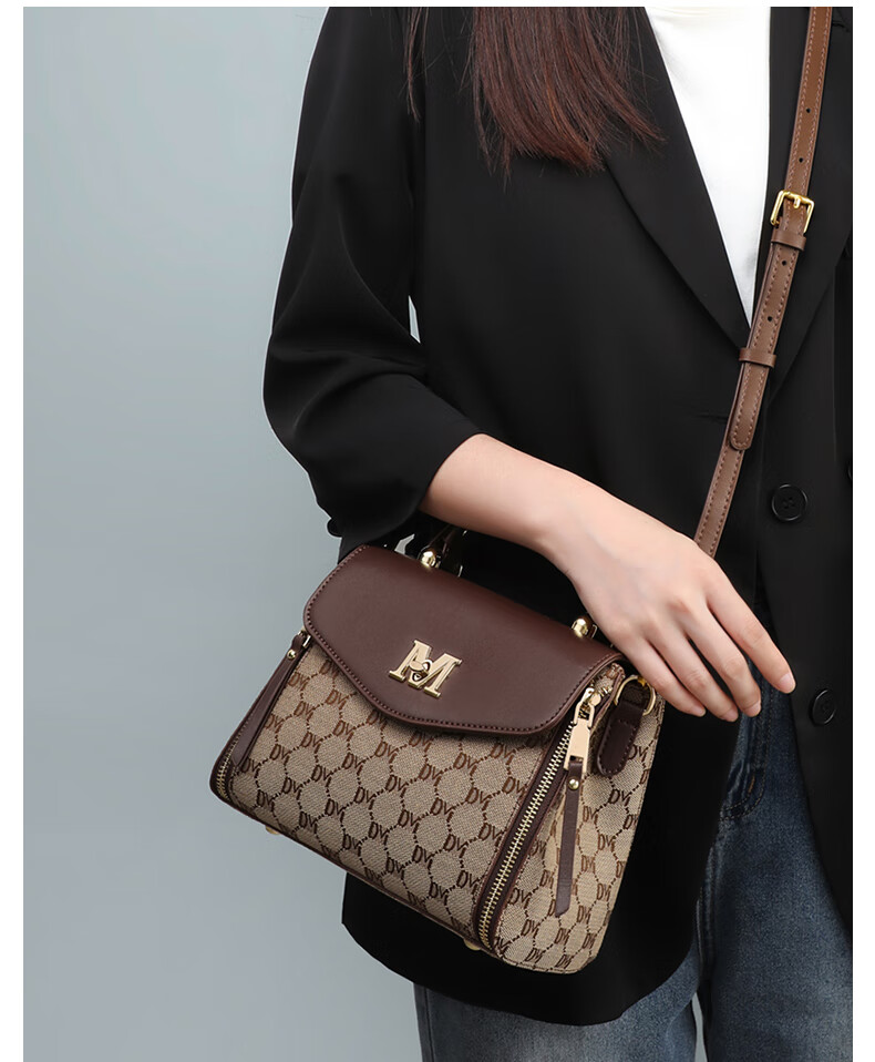 Aiqinghai Handbag, Women's Crossbody Bag, Shoulder Bag, Large Capacity, Light Luxury Brand, Birthday And Mother's Day Gift, Practical Present for Mom 3