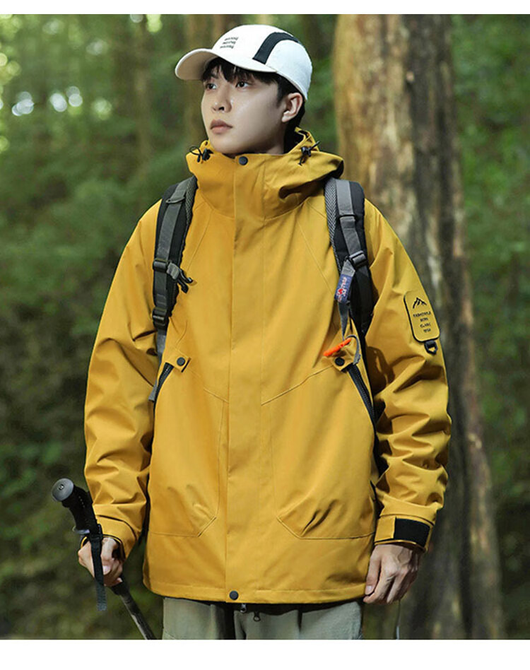JEEP SPIRIT Outdoor Windproof Hiking Jacket Autumn Winter Couple Mountain Climbing Coat Men and Women 1