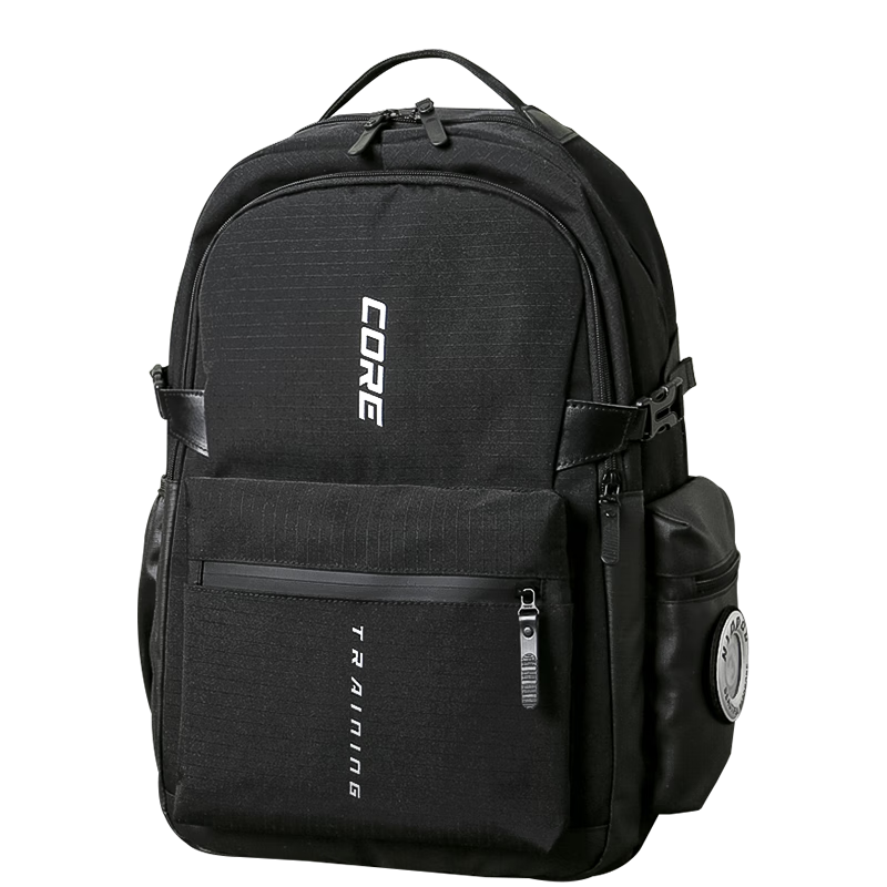 COW Men's Backpack Oxford Cloth Multifunctional Large Capacity High School College Student Travel Commuter Black Backpack