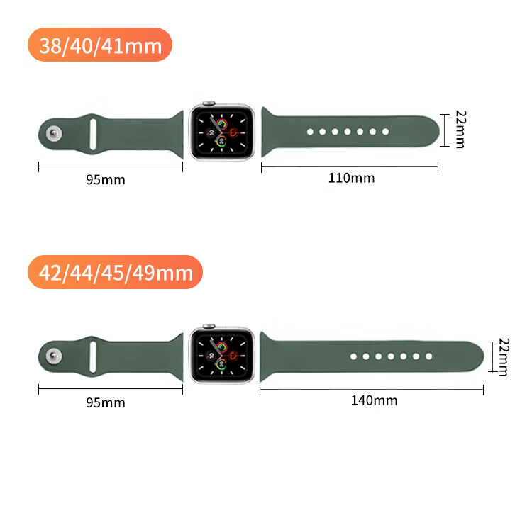 MSSM Compatible Apple Watch Band for Apple Watch Ultra 4/S12/10/9/SE3, Sports Silicone IWatch Strap Breathable - Deep Sea Blue 42/41/40/38 1