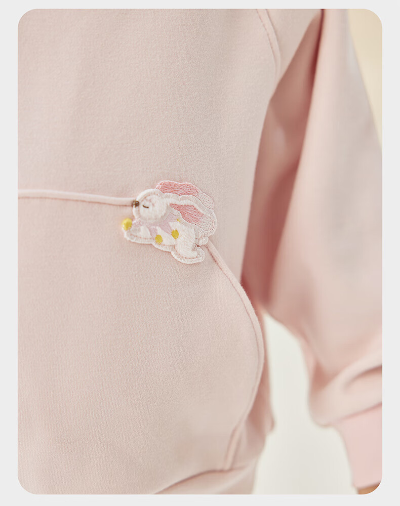Babycare Camellia Baby Sweatshirt Spring and Autumn Long Sleeve Kids Sports Top Cloud Pink 120 8