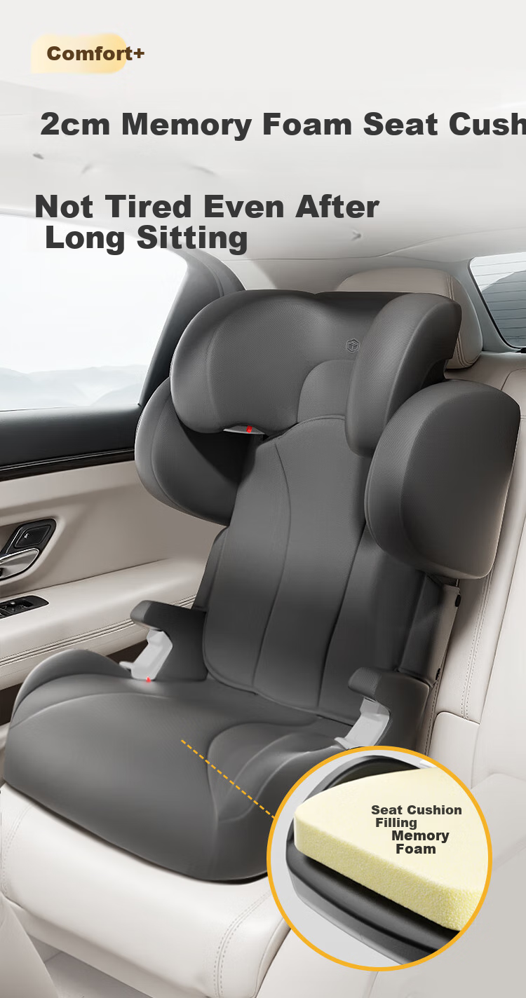 JD Original Child Safety Car Seat for Ages 3-12, Height-Increasing Pad, I-Size Simulation ADAC Growth Cabin, Mo La 7