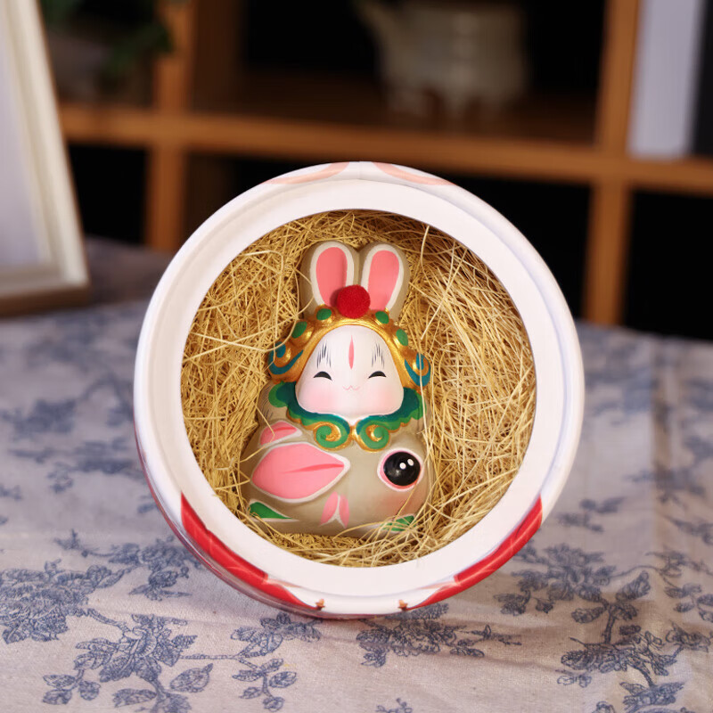 Jitu Workshop Beijing Good Luck Rabbit Er Ye Zodiac Desktop Ornament Office Decoration Souvenir Gift Specialty Handicraft