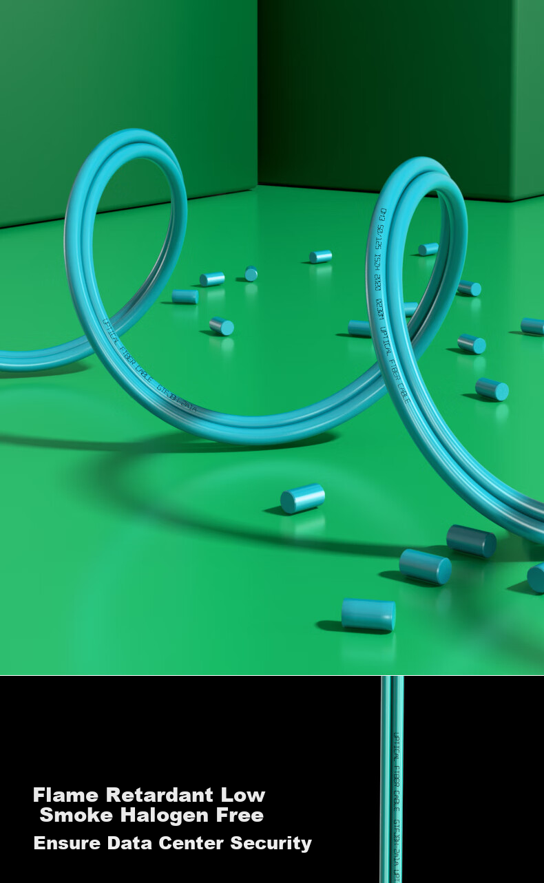 Hengpu, Multi-Mode Fiber Optic Patch Cable, LC-LC 3 Meters OM3-300, Dual-Core Pigtail, Telecom Grade, Low Smoke Zero Halogen LSZH, Bend-Resistant, Specialized for Data Center Projects, HP-L103 4