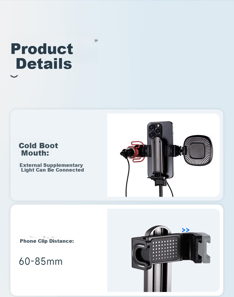 NEEWER Selfie Stick Magnetic Tripod Extendable Travel Phone Stand Floor-Standing Device 360-Degree Rotation Fully Automatic Multifunctional Shooting Live Streaming Anti-Shake Gimbal 9