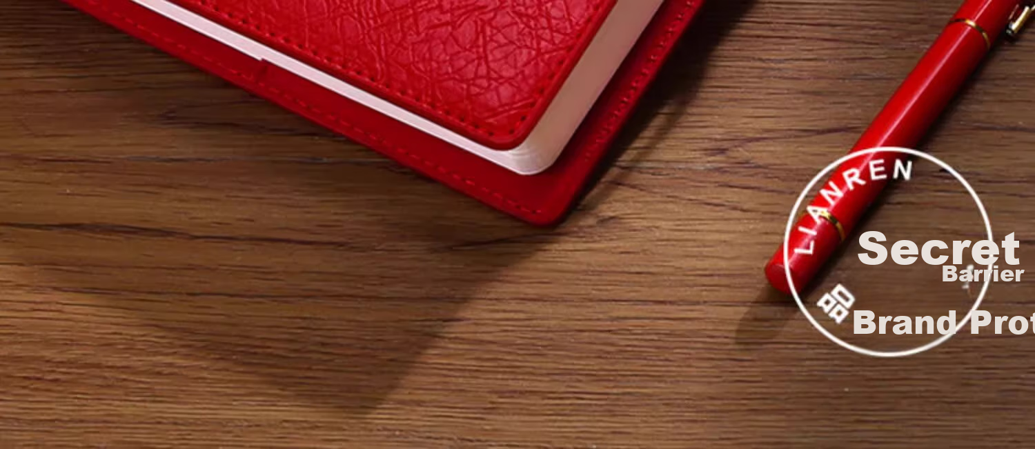 SHENGCHI Office Business Notebook, Stylish First-Heart Journal, Meeting Record Book, Customizable Company Logo Stationery, Gift, Single Book, Lucky Red 2
