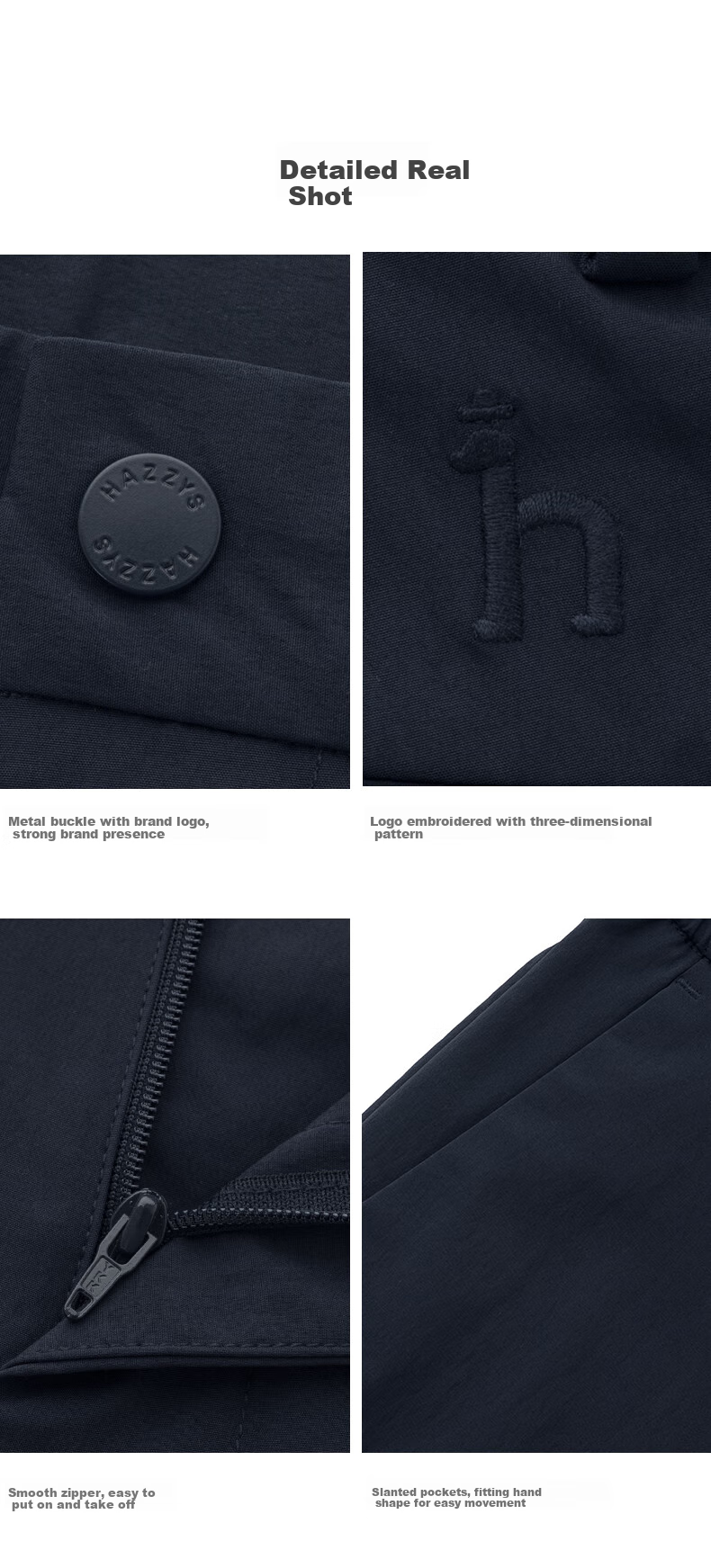 HAZZYS Men's Clothing, Solid Color Commuter Casual Pants ATDZP0CAX94, Black BK, Size 33 (175/80A) 11