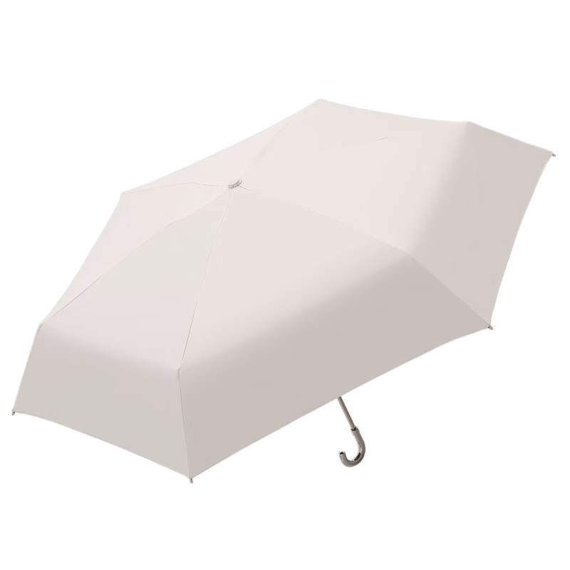Tiantangshan UV Protection Umbrella, Five-Fold, Sun Umbrella with Black Gel Coating, Dual-Use for Sunny And Rainy Days, Compact Size, Mingsha Brand
