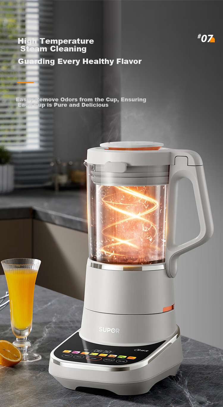 SUPOR Low-Noise Blender, Non-Coated, Detachable And Easy to Clean, Home Automatic Soy Milk Maker without Cooking, 1.75L Multifunctional Food Processor for Grains And Cereals, SP910R 15