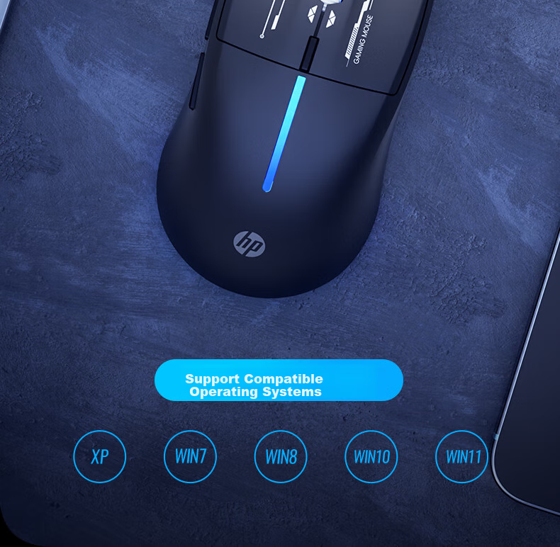 HP M100 Wired Gaming Mouse with RGB Breathing Light, Mechanical E-Sports Mouse for LOL, PUBG, CSGO, Laptop And Desktop Computer Office Universal, Black with Sound 13