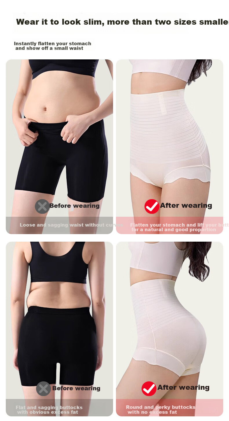 FitonTon High-Waisted Tummy Control Underwear for Women, Postpartum Belly Slimming Pants, Powerful Tummy Control, Seamless Thin Shaping Underwear for Postpartum Recovery 9
