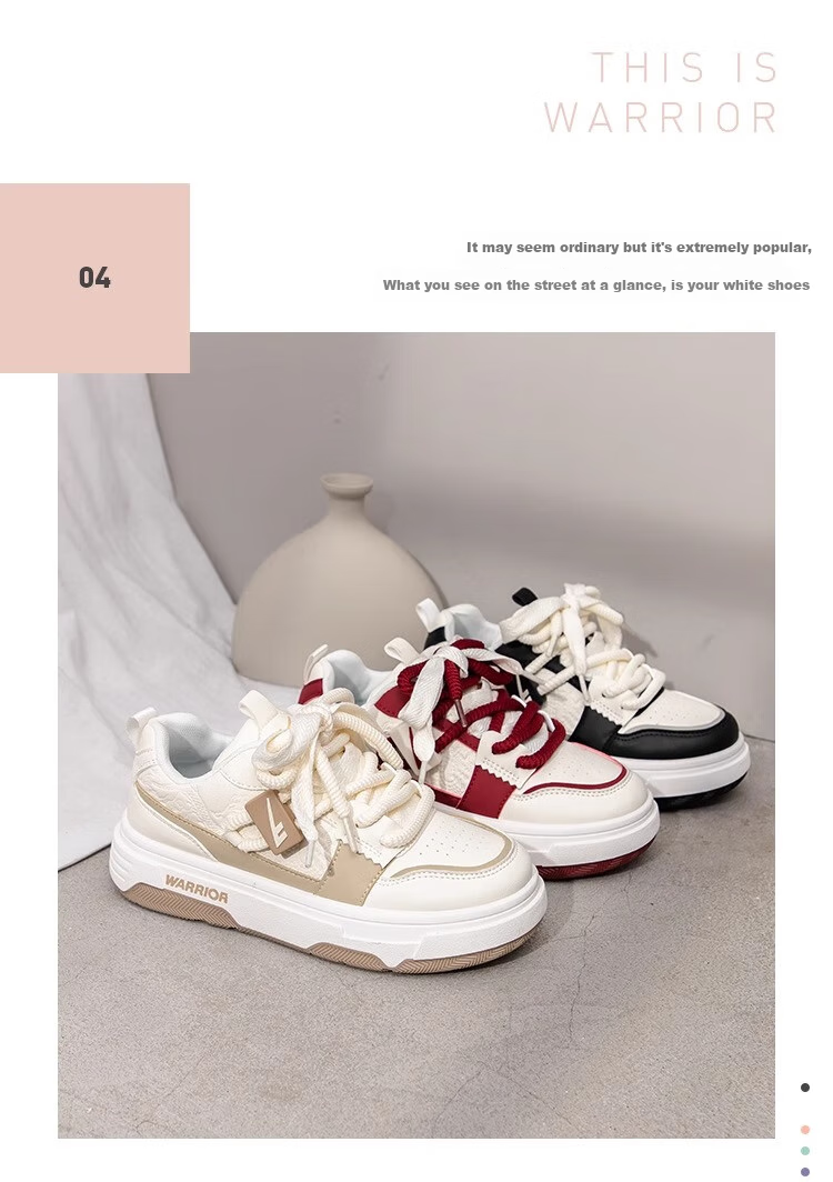 Huili Spring New Women's Shoes, Thick-Soled Sneakers, Fashionable Versatile Footwear J575Z White/Khaki-Single Mesh Style 37 2