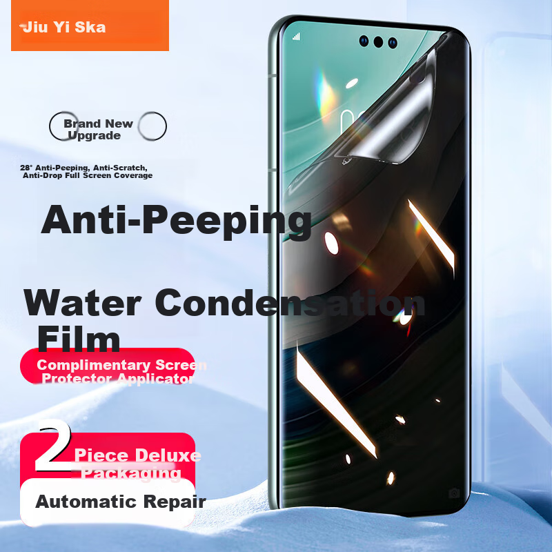 Yisika [Privacy Screen Protector 2 Pieces] for Huawei Mate60Pro/+ Hydrogel Soft Film, Mate60rs Master Edition Phone Screen Protector, Anti-Peeping, High-Definition Full Screen, Non-Tempered Glass JM881