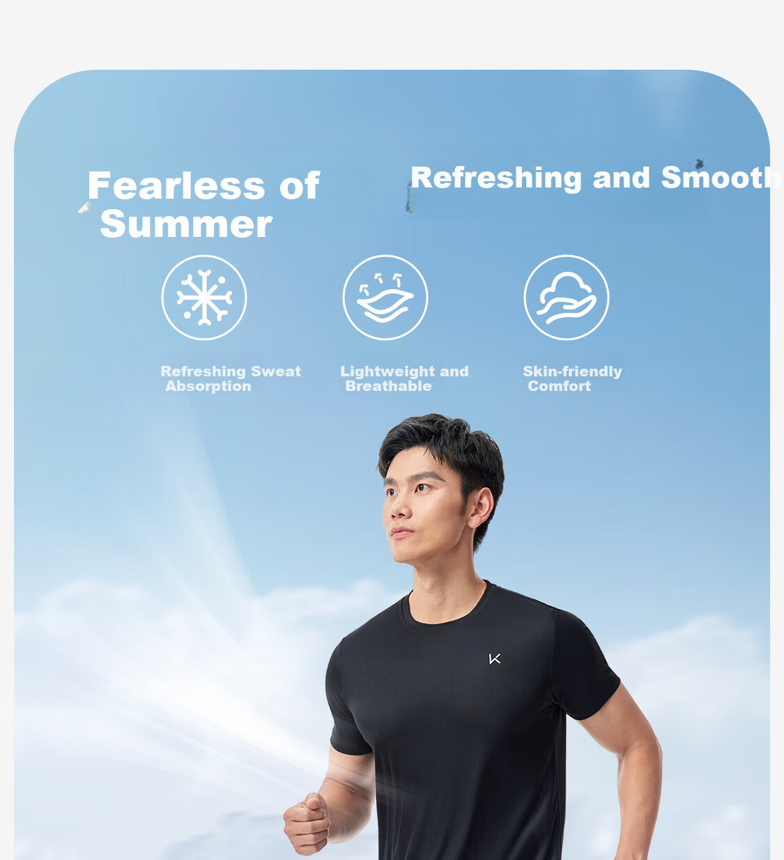 Keep Running Workout Set for Men, Quick-Dry Basketball Jersey, Badminton Outfit, Sports Equipment, Morning Jog Training Short-Sleeve T-Shirt And Shorts 1