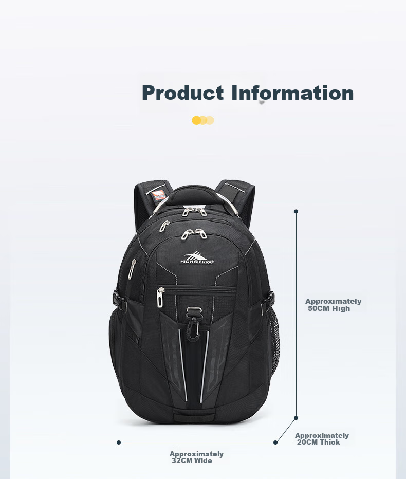 High Sierra Backpack, 37L Large Capacity, Weight-Reducing System, New Xueli Durable And Scratch-Resistant Outdoor Hiking Travel Bag 11