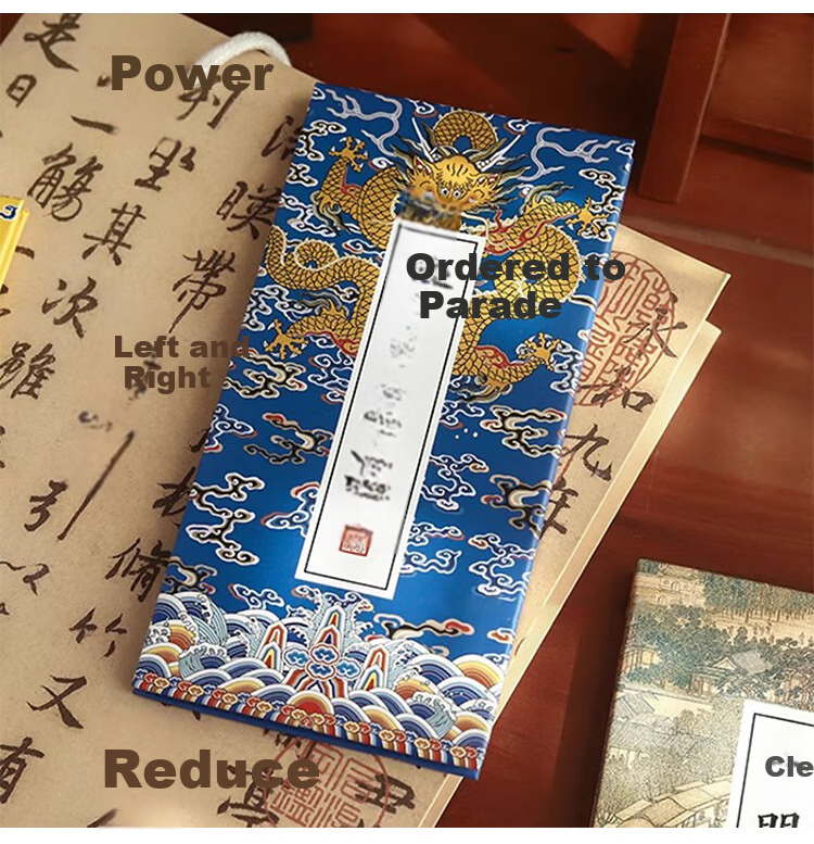 Jiamo Clearance Travel Stamp Collection Book, Palace Style Petition, Beijing Forbidden City Tourist Spot Check-In Cultural Creative Stamp Collection Album, New Year Outing Commemorative Blue Editio 4