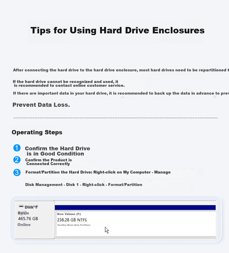 GODO 2.5-Inch Physical Encryption Hard Drive Enclosure, Hardware Keypad Protection, Data SATA Password-Protected Portable SSD Enclosure, Anti-Jamming 9