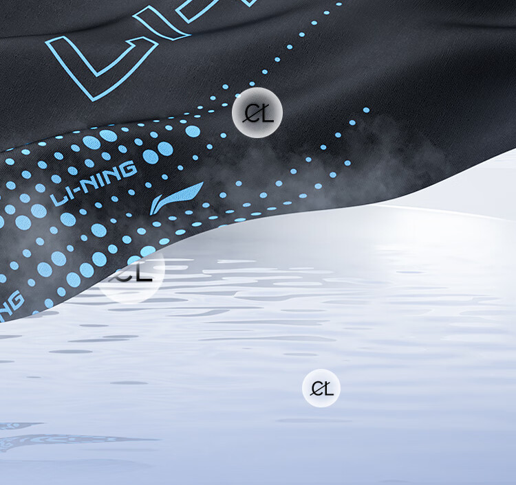 Li-Ning Men's Professional Chlorine-Resistant Quick-Dry Swim Trunks, Black, Size L 10
