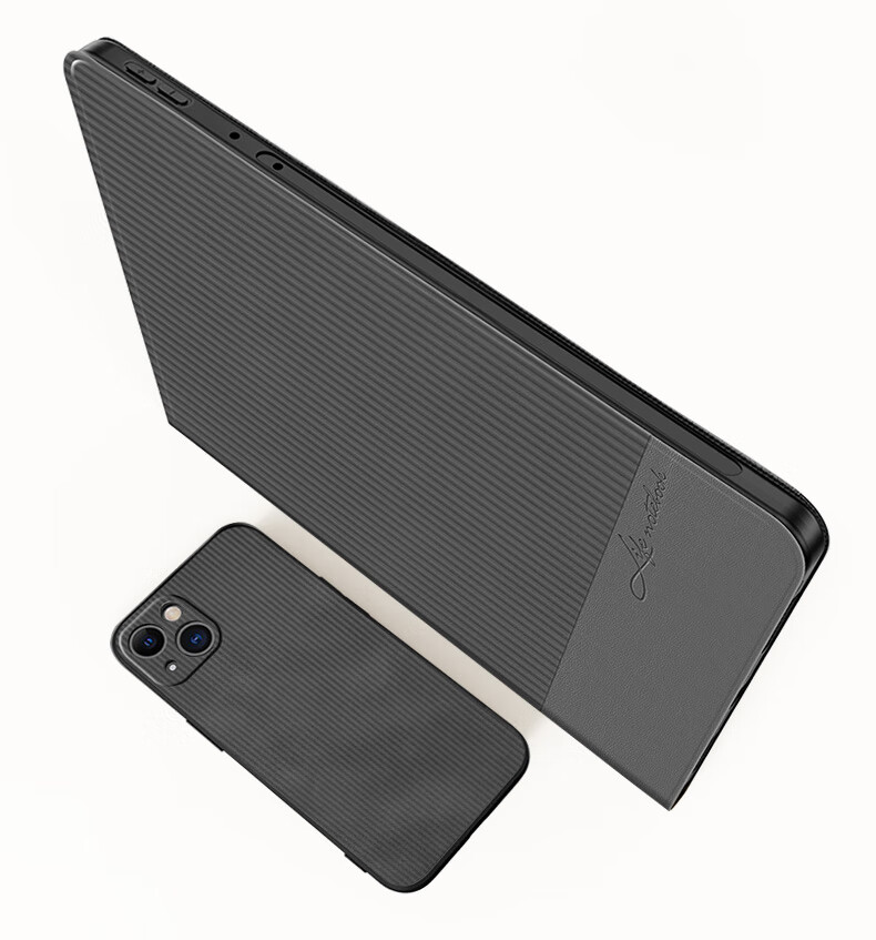 NEYAA Compatible with Iqoo Pad 5 Protective Case, Iqoo Pad 5/2 Protective Cover, 2025 New Model 12.1-Inch Tablet Full Protection Ultra-Thin Shockproof Leather Case, Elegant Black 2