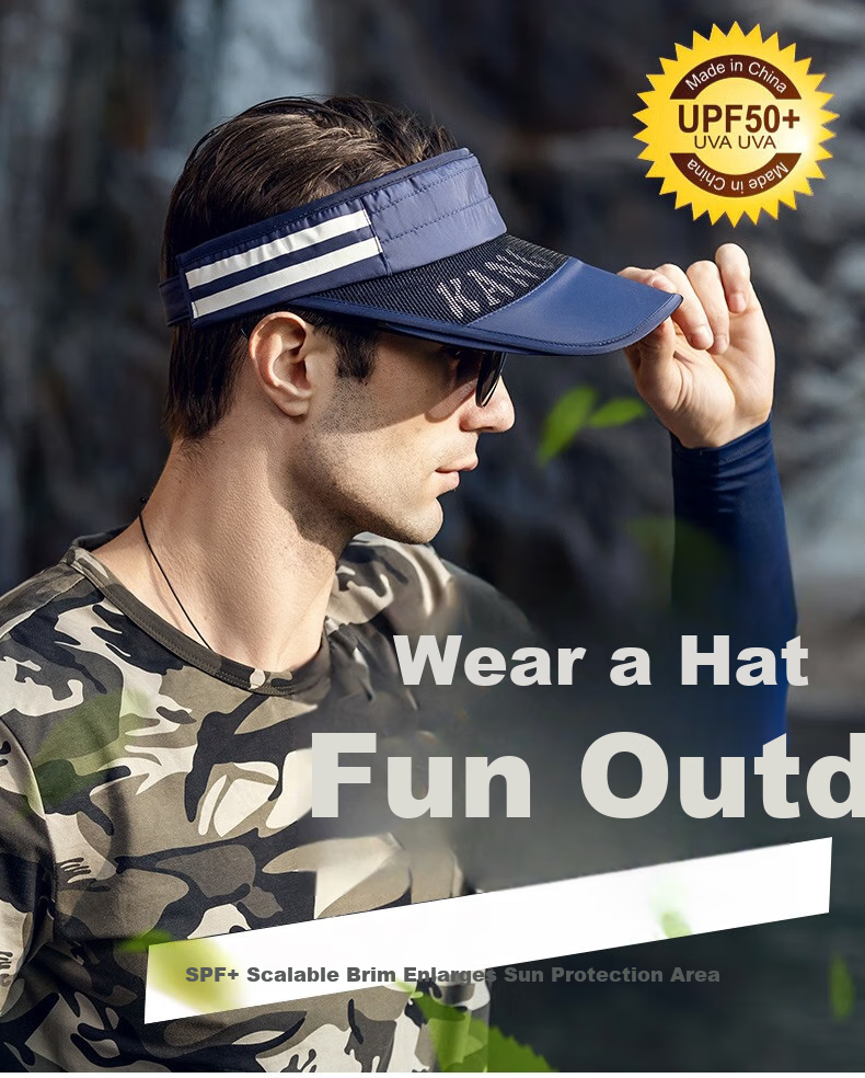 Jiancai Sun Hat for Women, Summer Visor Sun Hat, Outdoor UV Protection Beach Cool Cap, Wide Brim Sun Protection Hat for Me 1