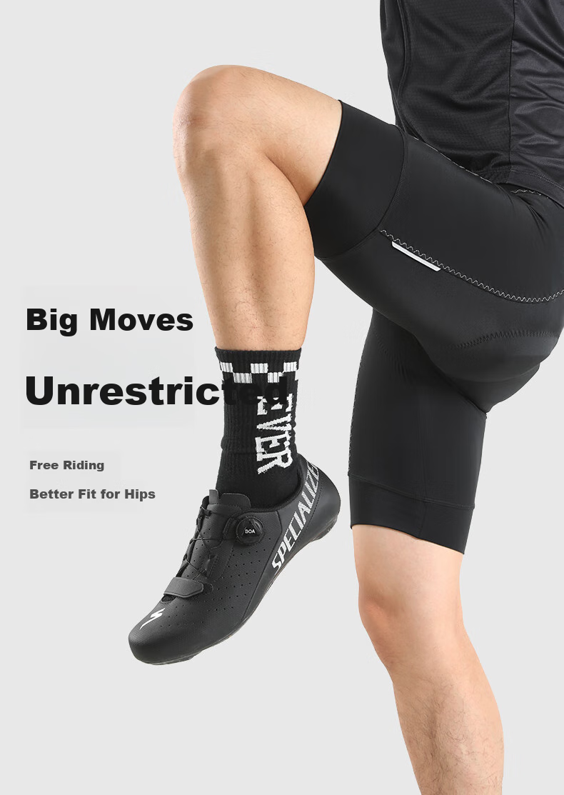 Tasiduizhang Summer Bicycle Riding Shorts for Men And Women, Mountain And Road Bike 3D Shock-Absorbing Padded Shorts, Black, 2XL 6