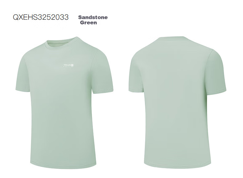 QIAODAN Men's Sports Short-Sleeve T-Shirt, Summer Cotton Round Neck Casual Running Fitness Training Top 8