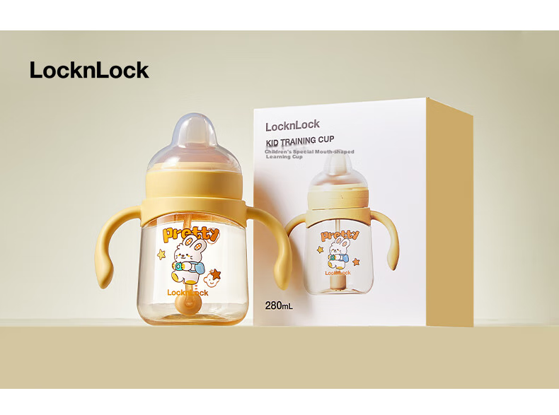 LOCK&LOCK Baby Sippy Cup for 6 Months And Above, PPSU with Scale, Straw Bottle for Drinking Water 17