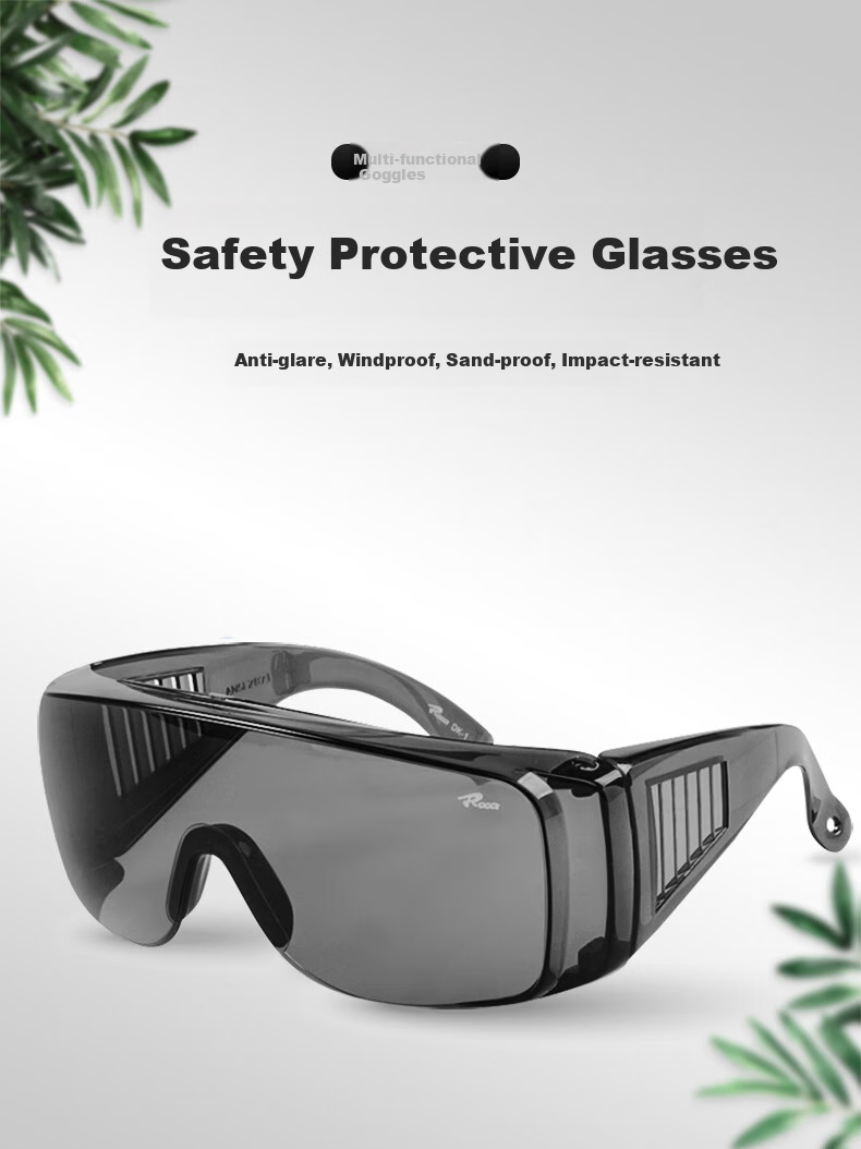 Shengu Anti-Glare Welding Glasses, Industrial Grinding Impact-Resistant Safety Goggles, Wind And Sand Protection Eyewear, Gray Reinforced Type 1