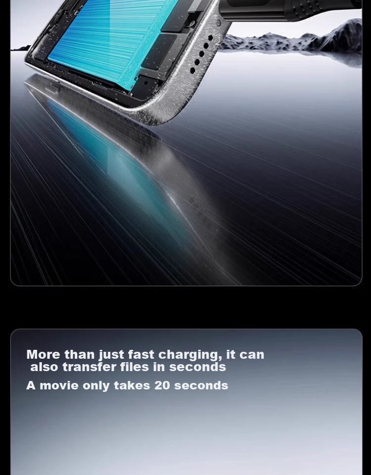 Nengshi Dual-Head Type-C Data Cable, PD100W/80W Fast Charging Cable, Tungsten Gold Digital Display, Suitable for Apple 16/15/Huawei Xiaomi CtoC, Tablet Car Charger, 2 Meters 14