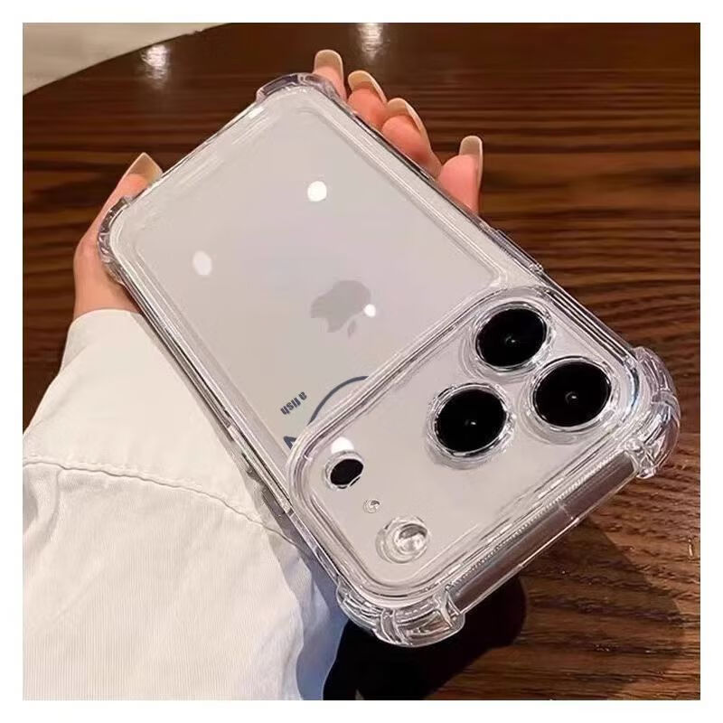 Чехол для iPhone 17 Pro Kelleia, противоударный, ультратонкий, с полной защитой объектива, прозрачный силиконовый мягкий чехол