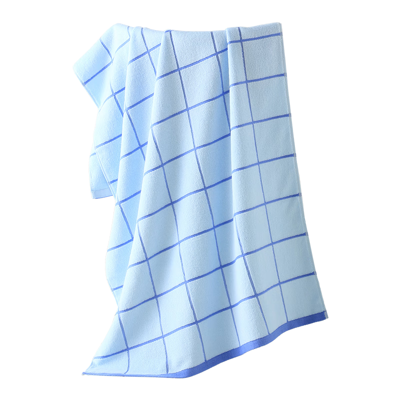 Xinya Cotton Bath Towel, Absorbent And Skin-Friendly, for Men And Women, Large Bath Towel, Light Blue, 68*135cm, Sports Style